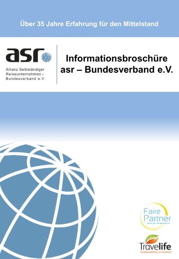 Informationsbroschüre asr – Bundesverband e.V.