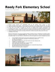 Reedy Fork Elementary School - Innovative Design
