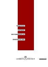 Bijlage toelichting - Gemeente Weert
