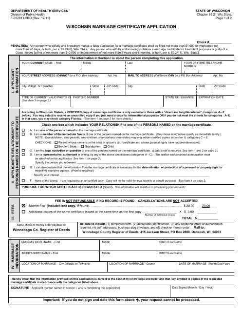 wisconsin marriage records