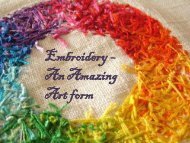 Embroidery – An Amazing Art form