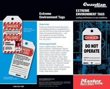 ExtrEmE EnvironmEnt tags Extreme Environment tags - Master Lock ...