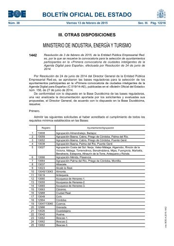 BOLETÍN OFICIAL DEL ESTADO