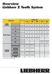 Overview of Liebherr Z Tooth System