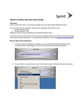 Sprint Location Services User Guide