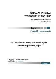 12. Teritorijas plānojuma risinājumi Jūrmalas pilsētas daļās - Grupa93