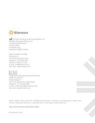 Guida per lo specialista - Bioness Inc.