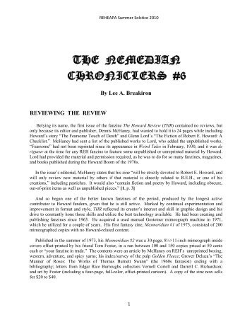 The Nemedian Chroniclers #6 - Robert-E-Howard