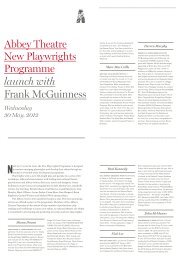 Meet the members of our New Playwrights ... - Abbey Theatre