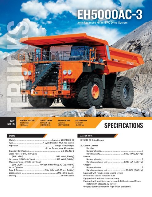 Specs Brochure - Hitachi