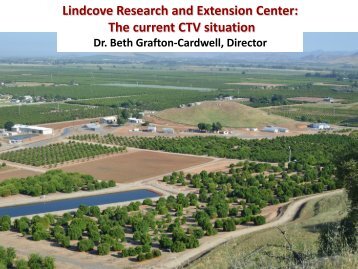 Lindcove Research and Extension Center - Citrus Research Board