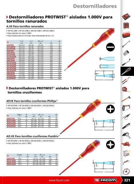 Descargar catÃ¡logo en PDF de *Destornillador aislado - Pegamo