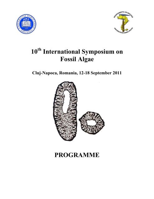 10 International Symposium on Fossil Algae PROGRAMME