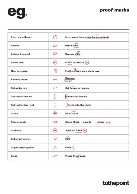 proof marks