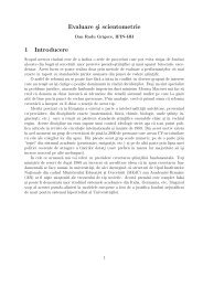 Evaluare si scientometrie 1 Introducere