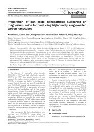 Preparation of iron oxide nanoparticles supported ... - ScienceDirect