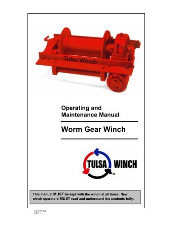 Worm Gear Winch - TWG