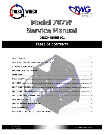 707W Service Manual - TWG