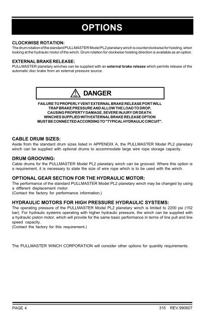 Model PL2 Service Manual - TWG