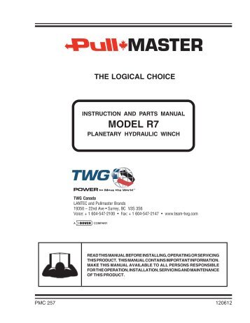 Model R7 Service Manual - TWG