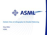 Holistic View of Lithography for Double Patterning - Sokudo