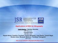 Applications of DSA for lithography - Sokudo