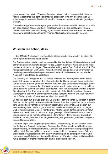 Ausgabe 4/2009 Liebe Leserin, lieber Leser, im letzten ...