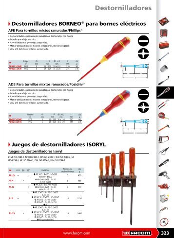 Descargar catÃ¡logo en PDF de *Destornillador ISORYL - Pegamo