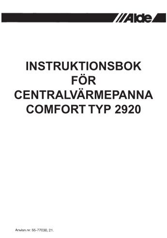 Instruktionsbok 2920.indd - Norrlandsvagnar