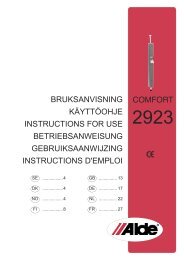 bruksanvisning kÃ¤yttÃ¶ohje instructions for use ... - Norrlandsvagnar