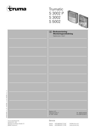 Truma S5002/S3002 - Neptus AS