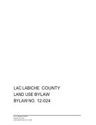 Land Use Bylaw - Lac La Biche County