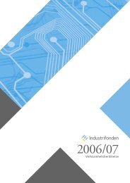 VerksamhetsberÃ¤ttelse 2006/2007 - Industrifonden