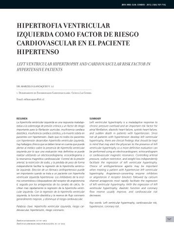 hipertrofia ventricular izquierda como factor de riesgo ...