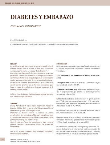 DIABETES Y EMBARAZO - ClÃ­nica Las Condes