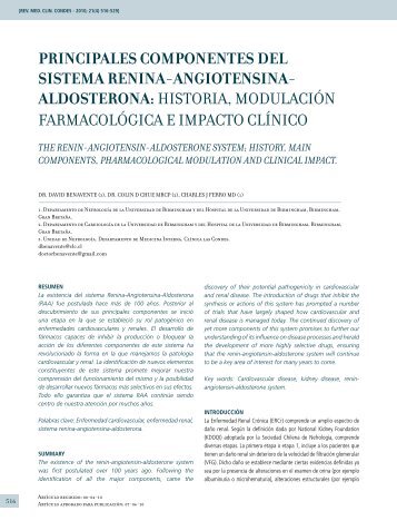 principales componentes del sistema renina-angiotensina