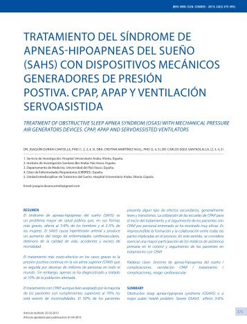 tratamiento del sÃ­ndrome de apneas-hipoapneas del sueÃ±o