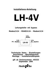 Installations-Anleitung - Hedin Tex GmbH