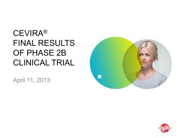 CeviraÂ® Final Results of Phase 2b Clinical Trial - Photocure