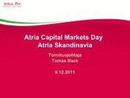 Tomas Back / Atria Skandinavia - Atriagroup.com