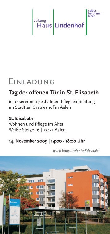 Tag der offenen Tür in St. Elisabeth - Stiftung Haus Lindenhof