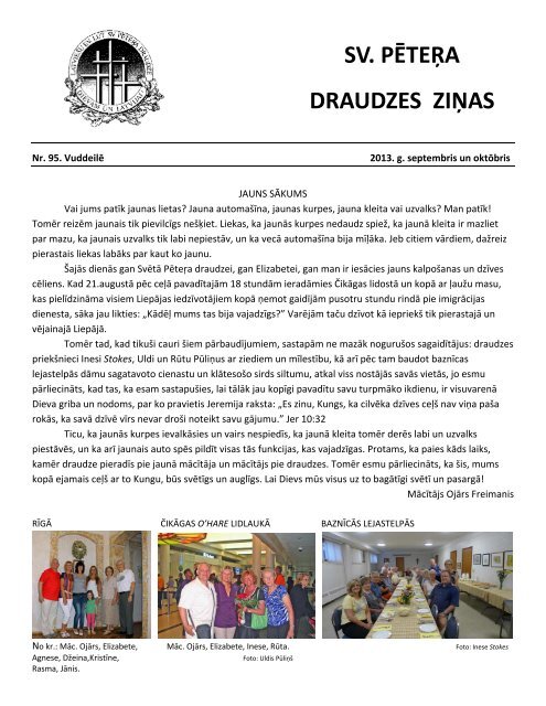 SV. PÄTERA DRAUDZES ZIÅAS sep-okt - LELBA.org