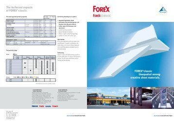 The technical aspects of FOREXÂ®classic. FOREX ... - UtilGraph.it