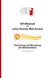 Lotus Domino Web Access Einrichtung und Benutzung der ...