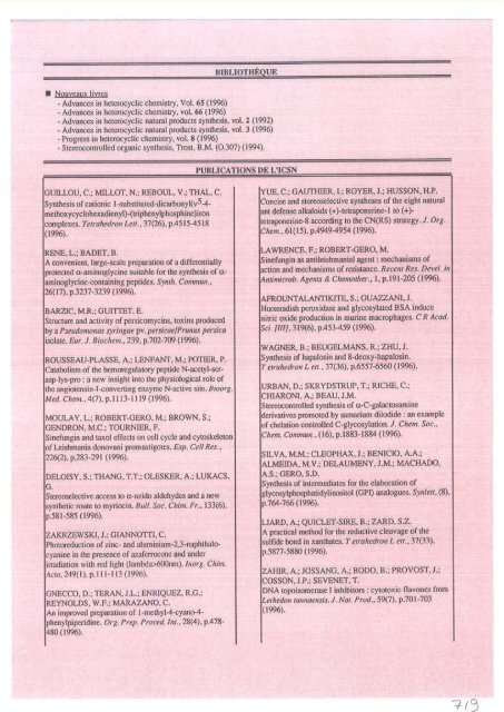 Untitled - Historique de l'ICSN - CNRS