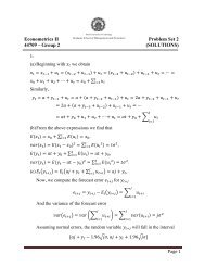 Econometrics II Problem Set 2 44709 â Group 2 (SOLUTIONS)