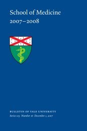 School of Medicine 2007â2008 - Yale University