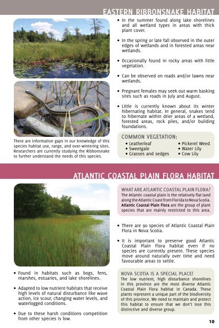 Healthy Lakes and Wetlands For Tomorrow - Species at Risk