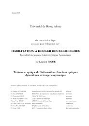 Habilitation Ã  Diriger les Recherches - page personnelle ...