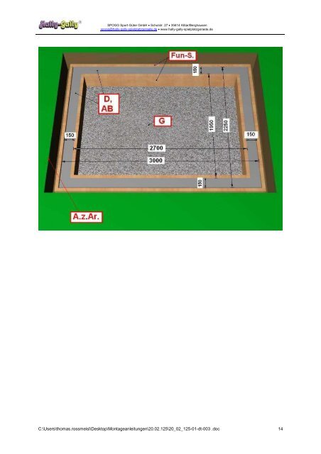 A Montageanleitung Trampolin zum Einbauen ... - HST Spielgeräte